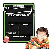 Wusideday Schultafel für Kinder, Erster Tag, Kindergartenkreidetafel, Schild,...