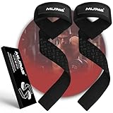MUPAS Zughilfen für Krafttraining & Bodybuilding (gepolstert) – Profi Lifting Straps...
