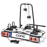 Fahrradträger für Anhängerkupplung 2 Fahrräder e-Bike 60kg,Auto Fahrradträger...