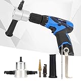 Yunseity 6-Teeliges Doppelkopf-Knabber-metallschneider-kit, 360 °...