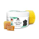 Emma Grün Lederbalsam mit Bienenwachs 500ml, Natürliches Pflegemittel für Lederjacken,...