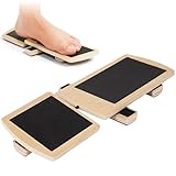 RANJIMA Einbeiniges Balance Board, Hölzerner Blackboard Fußtrainer Rutschfestes...