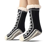 Gwnauz Kuschelsocken Damen Weihnachtssocken Damen Lustige Bunt Weihnachten Socken Damen...