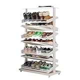 360° Drehbarer Schuhregal mit verstellbaren Fächern für Schrank, Flur, Wohnzimmer,...