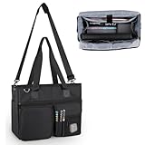 JABNOW Lehrertasche Damen Groß, Arbeitstasche mit Vielen Fächern und...