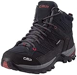 CMP Herren Rigel Mid Shoes Wp Trekking-Schuhe, Grau Schwarz Asphalt Syrah, 46 EU