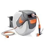 FUXTEC automatische Schlauchtrommel FX-WSA30 – 30 m Gartenschlauch ½ Zoll –...