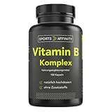 Sportsaffinity Vitamin B Komplex I 180 hochdosierte Kapseln I Vitamin B1 B2 B3 B5 B6 B7 B9...