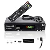 PremiumX Satelliten-Receiver HD 520SE FTA Digital SAT TV Receiver DVB-S2 FullHD HDMI SCART...