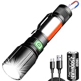 REHKITTZ Taschenlampe Extrem Hell Wiederaufladbare Taktische Taschenlampe LED...