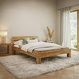 skølm Floki Bett 140x200 cm aus Massivholz – Haupt- oder Gästebett, Doppelbett aus...