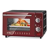 WOLTU Minibackofen 10 Liter, 650 Watt Toasterofen, kleiner elektrischer...