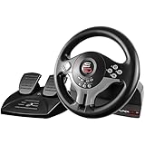 Superdrive - Rennlenkrad/Lenkrad Driving Wheel SV250 mit pedalen und Schaltpaddles für...