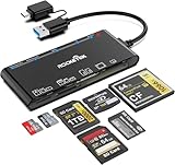 Rocketek SD Kartenleser mit USB C Adapter Upgraded 7 IN 1 Speicherkarten...