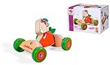Eichhorn - Schiebefahrzeug Karottenflitzer mit Maus Motiv, 16cm lang, 100 % FSC...
