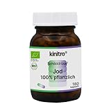 KINITRO Iodine 100% herbal, organischer Nahrungsergänzungskomplex, 150 µg Jod, 180...