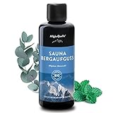 AllgäuQuelle® Saunaaufguss mit 100% BIO-Öle Atemwohl Eukalyptus Minze Salbei Cajeput...