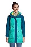 Lands' End Damen Winterparka Squall, Seafoam Teal, Large Zierlich