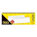 Idena 11160 - Tischkalender 2025 quer im Format 29,8 x 10,5 cm, pro Woche 2 Seiten,...