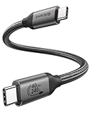 Silkland 40Gbps USB4 für Thunderbolt 4 Kabel 30CM, USBC Kabel 240W PD3.1 48V/5A, 8K@60Hz...