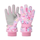 Handschuhe Kinder Winter Snow Skihandschuhe für 2-13 Jahre Mädchen Jungen PU...