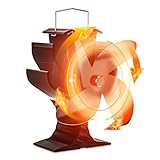 Signstek Ofenventilator Kaminventilator Öfen ohne Strom für Kamin Kaminöfen,...