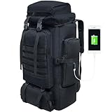 Vaupan 80L Wandern Rucksack, Camping Rucksack, wasserdichte große Outdoor Sport Reise...