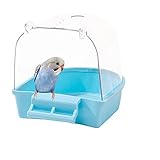 JVHLOV Papagei Bad Box, Hängender Käfig Haustier Vogel Papagei Transparente,...
