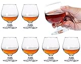 Soopiiso Cognacgläser，Maximale Kapazität: 150ml/15cl，Schnapsgläser Set von 6 netten...
