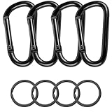 4 Stück Karabinerhaken, Karabinerhaken Aluminium, Karabiner Karabinerhaken, Karabiner...