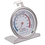 KitchenCraft Backofenthermometer, Edelstahl-Überthermometer für Umluft- und...