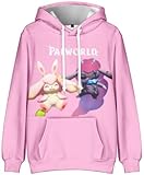 Silver Basic Pal-World Kinder Kapuze 3D gedruckt Plüsch Hoodie Sport Hoodie-StyleR-1601