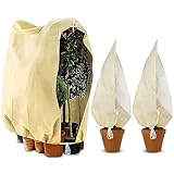 Cieex 3 Stück Winterschutz Set für Pflanzen, 80 x 120 cm &120 x180 cm Wiederverwendbar...