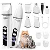 ETACCU 4in1 Leise Schermaschine Hund Katze mit LED-Anzeige, Hundeschermaschine...