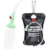 RISEPRO Solar Dusche Tasche, 5 Gallonen/20L Solar Heizung Camping Dusche Tasche mit...