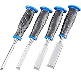SdaryWare Meißel-Set, 4-teilig, Holzmeißel-Set aus Chrom-Vanadium-Stahl für die...