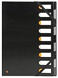 Exacompta 55334E Premium Ordnungsmappe Exactive. Einband aus Kunststoff DIN A4 9...