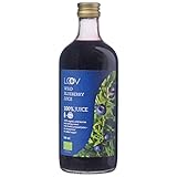 LOOV Bio Wildheidelbeersaft, 500 ml, aus nordischen Wäldern, hoher Gehalt an...