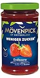 Mövenpick Weniger Zucker Erdbeere, Premium zuckerreduzierter Fruchtaufstrich ohne...