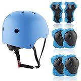 ZWOOS Kinder Knieschoner Set mit Helm, Inliner Schutzausrüstung Kinder 3-10...