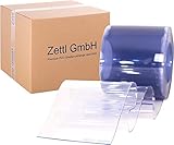 PVC-Streifen Rollenware, 3x300mm, 25m, transparent/durchsichtig, zur Verwendung...