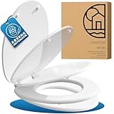 CASARIA® WC Sitz mit Absenkautomatik, Weiß - MDF Holzkern, Anti-Bakteriell,...