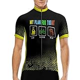 Herren Radtrikot Kurzarm, Radsport T-Shirt Atmungsaktives Sommer Fahrrad Trikot...
