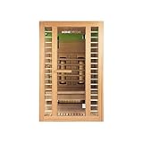 Home Deluxe – Infrarotkabine REDSUN M Deluxe – 120 x 105 x 190 cm - für 2...