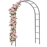 Gardebruk® Rosenbogen 240x140x37cm Metall Stabil Wetterfest Garten Rankgitter Rankhilfe...