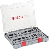 Bosch 15x PRO Fräser-Set gemischt (für Weichholz, Hartholz, Ø...