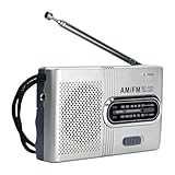 AMZLORD Mini Vintage Radio AM FM Radio tragbare Radiogeschenke for Senioren ältere...
