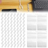 SIYINGSAERY 80 Stück Kabelhalter Selbstklebend Organizer Kabelclips Kabelführung...