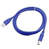 QUR USB3.0 Kabel, ein Stecker B Stecker Druck Kabel für HDD Digital Kameras, Webcams,...