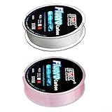 100 m Fluorkohlenstoff-Angelschnur mit Kohlefaser-Vorfach, weiche Schnur 4 13 34 14,5 kg...